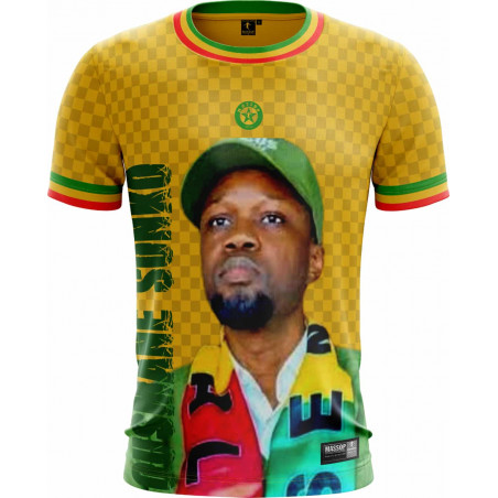 T-shirt Ousmane sonko manches courtes jaune