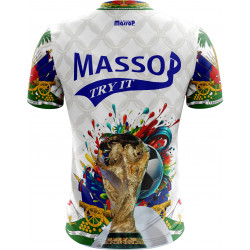 T-shirt Haïti 2026 "I'm Haitian" Massop – Blanc & Multicolore