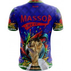 T-shirt Haïti 2026 Homme Bleu – Édition Coupe du Monde – Massop