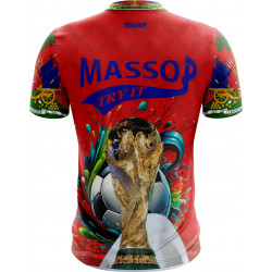 T-shirt Haïti 2026 Homme Rouge – Édition Coupe du Monde – Massop