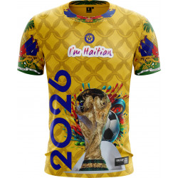 T-shirt Haiti 2026 Massop - Maillot Sport & Culture Jaune