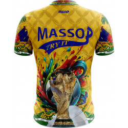 T-shirt Haiti 2026 Massop - Maillot Sport & Culture Jaune