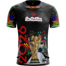 T-shirt Haïti 2026 Homme Noir – Édition Coupe du Monde – Massop