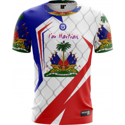 T-shirt Massop haïti manches courtes bleu,blanc,rouge