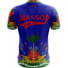 T-shirt Haiti manches courtes bleu rouge blanc