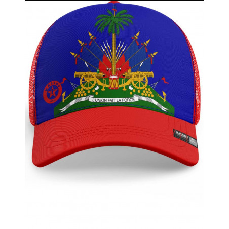 CASQUETTE HAÏTI BLEUE ROUGE