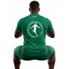 T-shirt Massop Homme Vert et Blanc - Coton Sport & Lifestyle