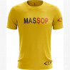 T-shirt Massop Homme Jaune - Coton Sport & Lifestyle