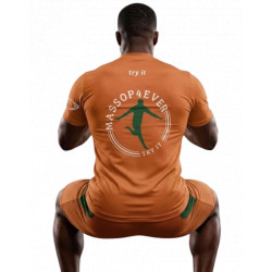 T-shirt Sport Homme Orange - Marque Massop | Confort & Performance