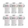 T-Shirt Sport Homme Massop - Blanc, Noir & Rouge | Performance