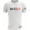 T-Shirt Sport Homme Massop - Blanc, Noir & Rouge | Performance