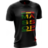 T-shirt Massop SENEGAL NOIR VERT JAUNE ROUGE