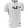 T-Shirt Sport Homme Massop - Blanc, Noir & Rouge | Performance